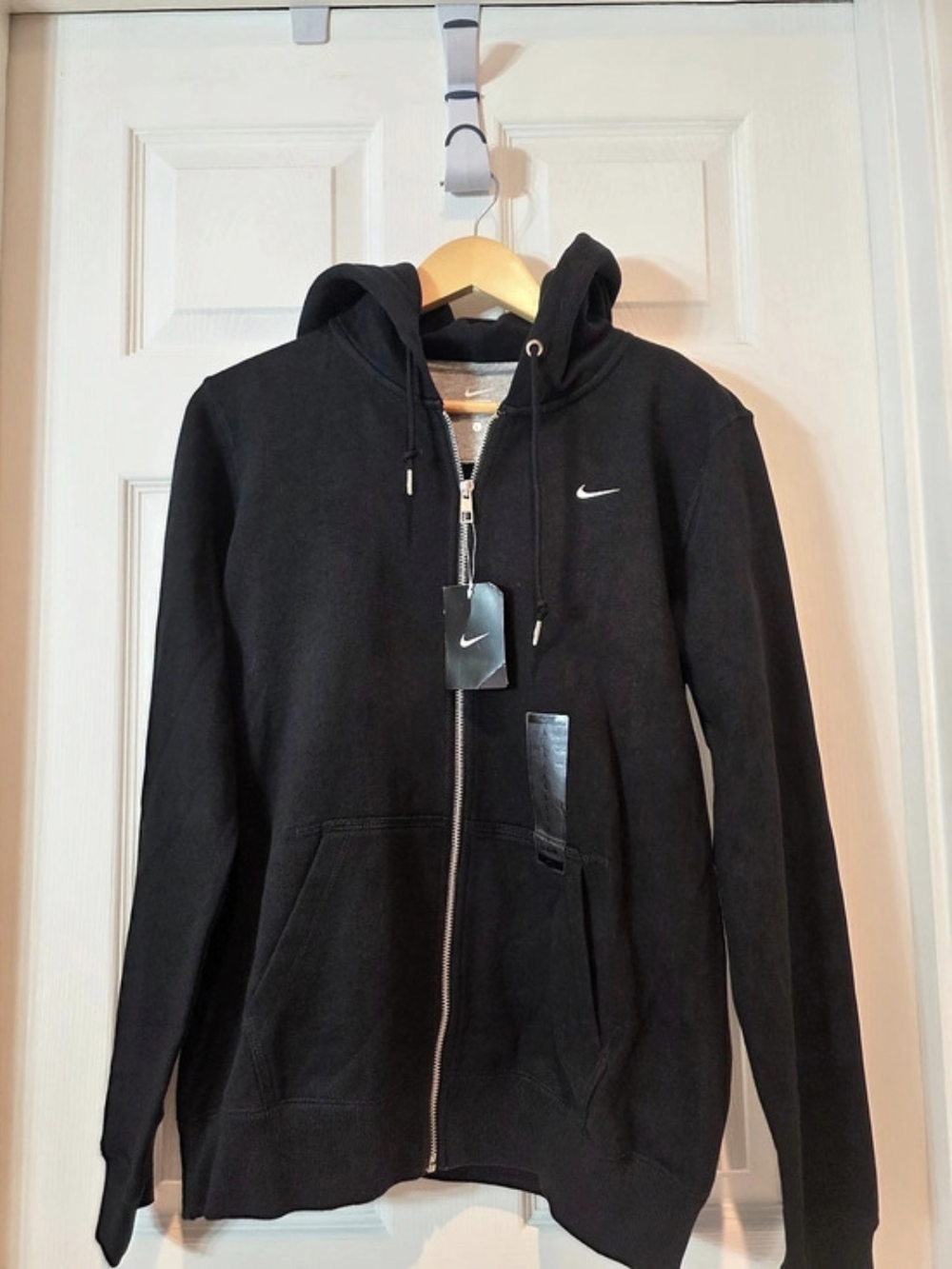 Nike Sportswear Gym Vintage Full-Zip Hoodie Black Large New